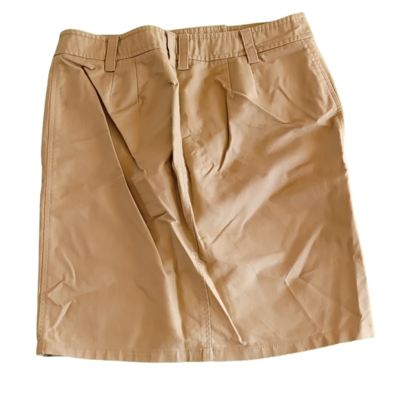 ANN TAYLOR Khaki Button Down Midi Skirt - Picture 2 of 6